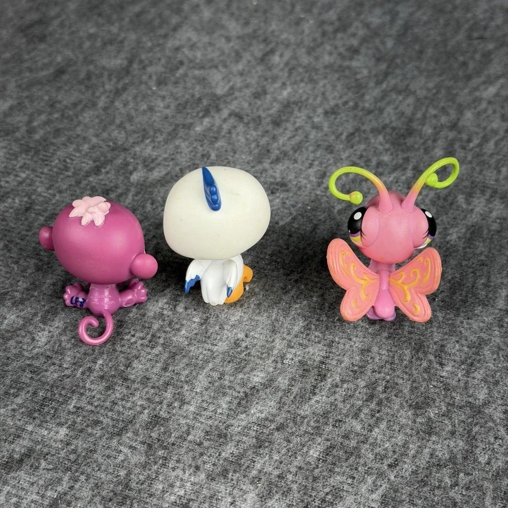 Hasbro Littlest Pet Shop Monkey Bird Butterfly LPS #517 1737 299